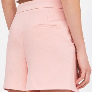 NWT Zara Light Pink High Rise Bermuda Short Size Medium